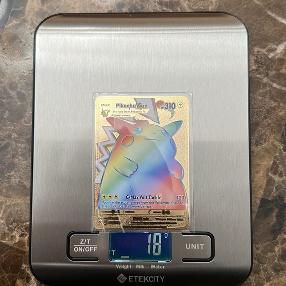 Pokémon TCG pikachu VMAX Voltage 044/185 holo secret rare, HP310 Gold Metal - Picture 3 of 3